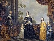 Frederick Henry, Prince of Orange, with His Wife Amalia van Solms and Their Three Youngest Daughters
